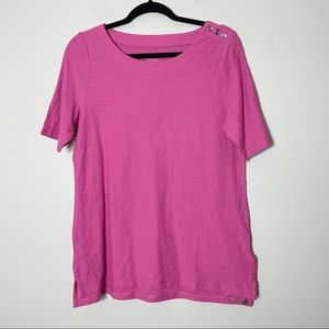Talbots Pink Boatneck Top